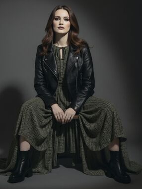 Banana Republic Printed Smocked Waist Tie-Neck Midi Dress Size Small